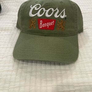 Coors Banquet Green Baseball Cap